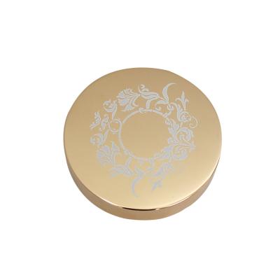 China Non spill new design high quality custom 89mm gold aluminum metal screw lid for cream jar for cosmetic packaging for sale