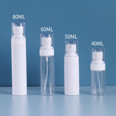 China Wholesale High Quality Empty Cosmetic PET 40ml Fine Mist Spray Pump Plastic Bottle For Disinfection for sale