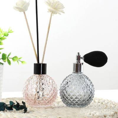 China 100ml Personal Care High Quality Empty Glass Reed Diffuser Decorative Perfume Bottle for sale