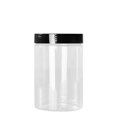 China Wholesale 500ml Pet Plastic Container Empty Kitchen Food Storage Sealed Jar for sale