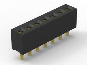 중국 단일 줄 여성 PCB 보드 커넥터, 1 - 50 PIN 숫자 회로 보드 커넥터 판매용