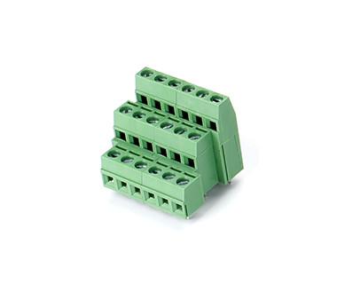 China EU Style PCB Terminal Block Connector CET1.5 Plugged in 5.08mm Pitch 1*06P Green for sale