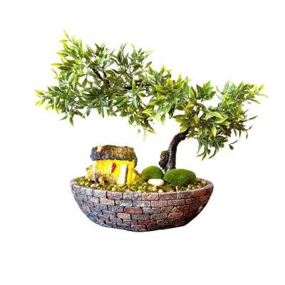 China Handcrafted Decorative Home Office Decor Plants Bonsai Desktop Artificial Tree for sale