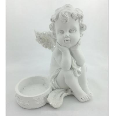 China China Small Souvenir Angel Figurines Candle Holder for sale