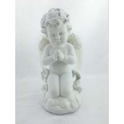 China China White Color Little Resin Angel Angels Statues Ornament For Home Decor for sale