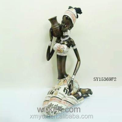 China Africa Home Decor Africa Lady Figure Hotel Decor for sale