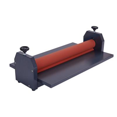 China 700mm Desktop Cold Roll Laminator with Rubber Rollers Max Laminating Width 700mm 17kg for sale