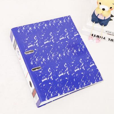 China A4 Size 2 Hole Ring Binder Lever Arch File PVC Pressboard Cardboard Paper 2 3 Inch Marble for sale