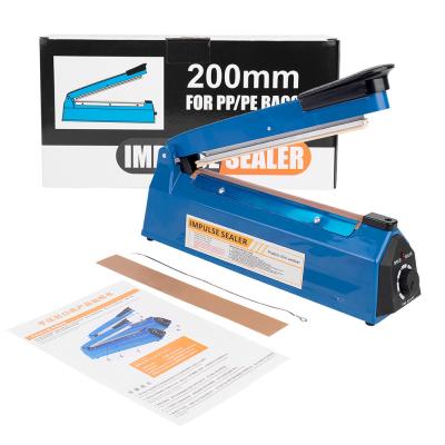 China 200 mm handfolie Aluminium zakjes Pouch Impulse Heat Warm Sealer voor het verpakken ABS 1,4 KG Te koop