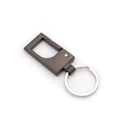 China Rectangle hot high quality metal promotion gift sale key chain for car key ring zinc alloy key chain for sale