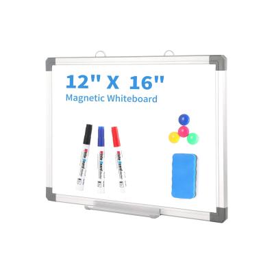 China Teaching+Office+Home School 12 x 16 Inch Small Dry Erase White Board with Markers for Kids for sale