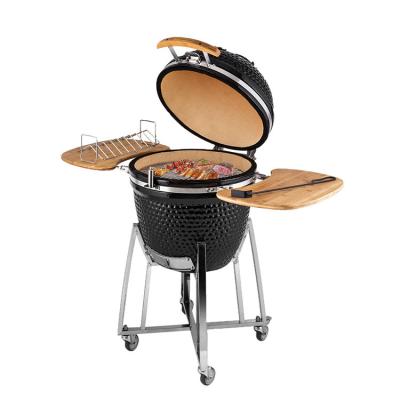 China Easily Assembled 21 Inch XL Kamado Joe Classic Ceramic BBQ Accessories Egg Shaped Charcoal BBQ Grill Smoker for sale