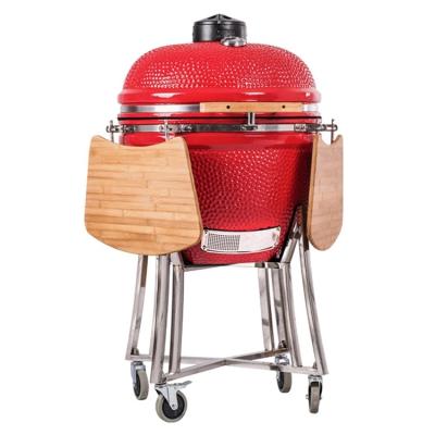 China Easily Assembled BBQ Kamado Joe Classic 25 Inch X Large Ceramic BBQ Grill Kamado Smoker Accessories With Stainless Steel Rack for sale