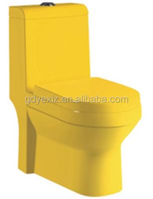 China Double-flux A3110 Chaozhou Sanitary Bathroom Water Closet Yellow Color Ceramic Toilet for sale