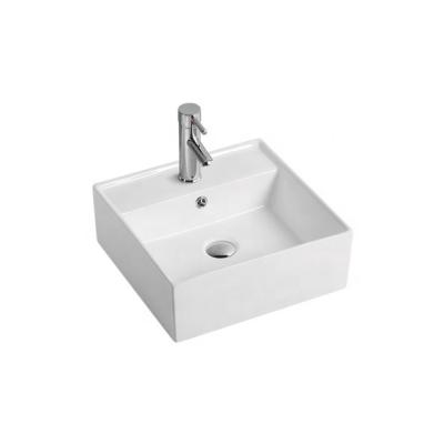 China P907 Modern Ceramic Design Toilet Small Wash Basin Square Fashion Vessel Sink for sale