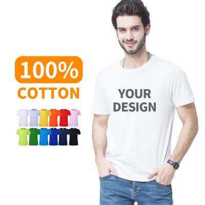 China High Quality Loose White Logo Plain Mens Clothing Graphic Custom Printing Men's Breathable 100% Cotton T-Shirt for sale