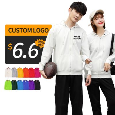 China Logo Printing Jacket Zipper Tracksuit High Quality Unisex Anti-wrinkle Plain Black Tracksuit Men's Custom Hoodie for sale