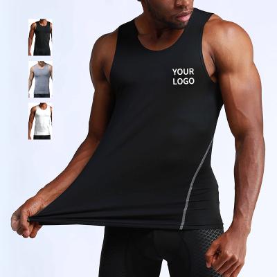 China QUICK DRY Singlet Workout Clothes Shirts Under Tank Top Men Stringer Tank Top Gym Wear Vest Knitwear for sale