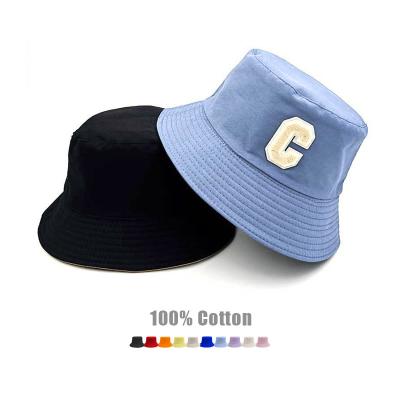 China Custom Logo Cap Bucket Hat 100% Cotton Fishing Empty Fisherman's Casual Wholesale Bulk Hat for sale