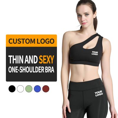 China Logo Printing Oem Wholesale Activewear Custom Breathable Set Clothes Fitness Gym Running Sportswear Women's Yoga Seamless Bra Top for sale