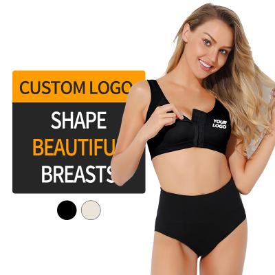 China Breathable Sexy Crop Top Clothes Custom Logo Printing Sports Bra Women Yoga Suit Without Steel Ring Fitness Top Wear Women for sale