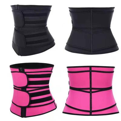 China Breathable Neoprene Belly Band Zipper Waistband Sports Body Waistband Women Fiercely Sweaty Waistband Women's Shapewear for sale