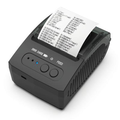 China 50mm New Type POS USB+BT Thermal Printer, 58mm Thermal Receipt Printer Mini Portable Label Printer for sale