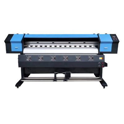 China Hotels 1.8m Digital Large Format Printing Machine Vinyl Wrap Printer Eco Solvent Inkjet Printer for sale