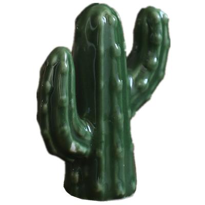 China Modern Green Wedding Ring Display Holder Stand Cactus Shape Ring Holder Ring Storage Jewelry Engagement Trinket for sale