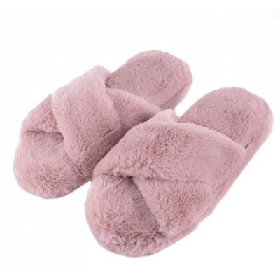 China Factory Wholesale Anti-odor Soft Plush Indoor Slippers For Women for sale