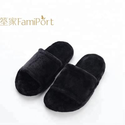 China Fashion\good comfortable\durable velor slippers terry towel flip flop guest slippers set with custom logo for sale