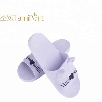 China Anti-odor Women Warm Rubber Summer Slippers Sandals Flat Shoes for sale