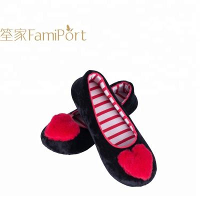 China Wholesale Anti-Smell High End Stripe Custom Ballerina Slippers For Women for sale