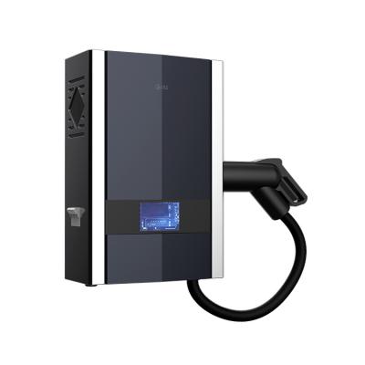 China Car Wall Mounted Commercial EV Wall Mount 7kw EV Electric Car Charger Filling Station for sale