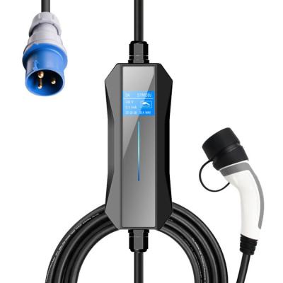 China Portable factory IP67 32A ECO type - chademo ccs 2 electric car ev charger with 5m cable 255*109*55mm for sale