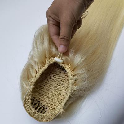 China Silky Straight Wave Vendor Drawstring Straight Ponytail 10