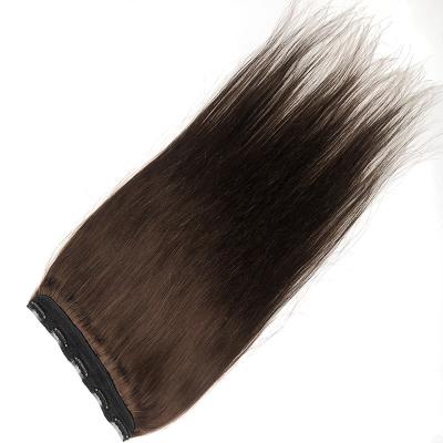 China Silky Straight Wave Vendor Straight Clip In Ponytail 14