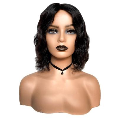 China Human Hair Bob Wigs, Medium Water Wave Brazilian Virgin Hair Part Water Wave Vendor U-Part Wigs for sale