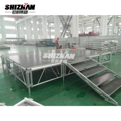 China Kundenspezifisches beleuchtendes Plattform-Stadiums-Ereignis-tragbares Aluminiumstadiums-Plattform-Konzert-Stadiums-Falten-Aluminiumstadium zu verkaufen