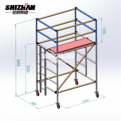 China Soem-Brücke bewegliche kalte Aluminiumgalvanisation Scaffoldtower zu verkaufen