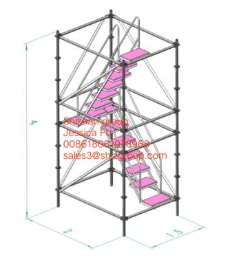 China tragbarer beweglicher Turm 10m Aluminium-horizontales Rohr Mini Scaffolds zu verkaufen