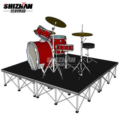 China 4x8 Stage Platform Deck Drum Riser TUV Certified for sale