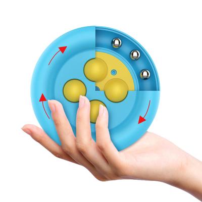 China Newest Dimple Toy Fat Brain Toys Stress Relief Hand Toys Newest Rotating Bubble Puzzle Stirring Person Leisure Eco-friendly Material for sale