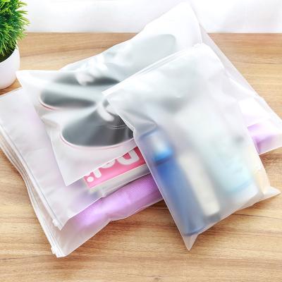 China Viable Essential For Easy Storage Cosmetic Bag Transparent Portable Pouch Organizer Travel Underwear Bag Waterproof Zipper Lock for sale