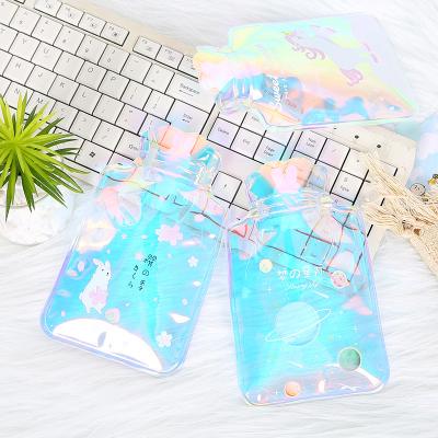 China Luxury Cute Cartoon Macaron Laser Water Bottle Hand Warm Water Bottle/Winter Belly Bag Warmer Portable Hot Water Injection Bag for Girl for sale