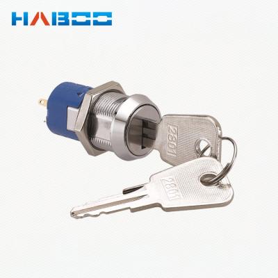 China OFF-ON HABOO 19mm ON SPST 2 Position Terminal Power Master Switch for sale