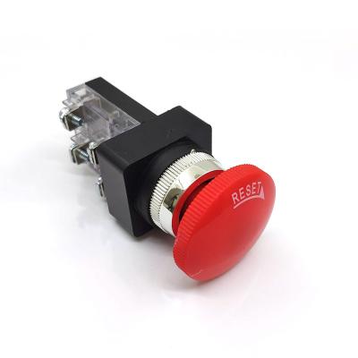 China Residential Hot Sale 25mm Mushroom Emergency Stop Master Push Button Switch for sale