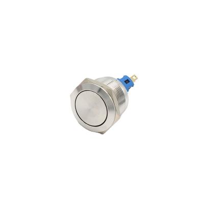 Китай 22mm Flat Head Vandal Momentary or Maintained Push Button Switch Anti 3A Waterproof Reset Metal Electrical Push Button Switches продается