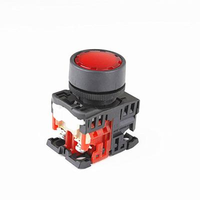 中国 Momentary / push reset 22mm FUJI similar momentary reset illuminated led lighting self-locking button on-off switch 販売のため