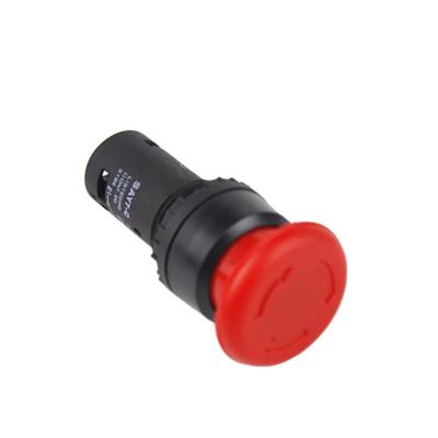 China One Piece Electric Red Mushroom Main Switch For 1NO1NC Momentary Push Button Switch Mushroom Head for sale